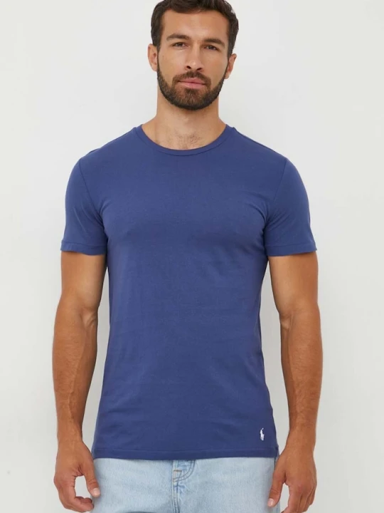 Zdjęcie produktu Polo Ralph Lauren T-shirt basic męski bawełniany 3-pack niebieski