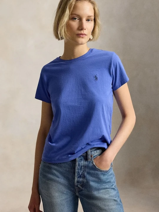 Zdjęcie produktu Polo Ralph Lauren T-shirt damski bawełniany niebieski