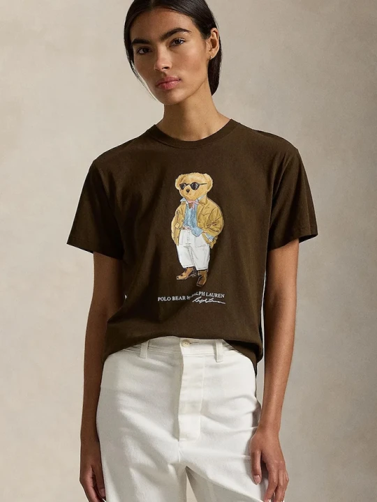 Zdjęcie produktu Polo Ralph Lauren t-shirt bawełniany brązowy