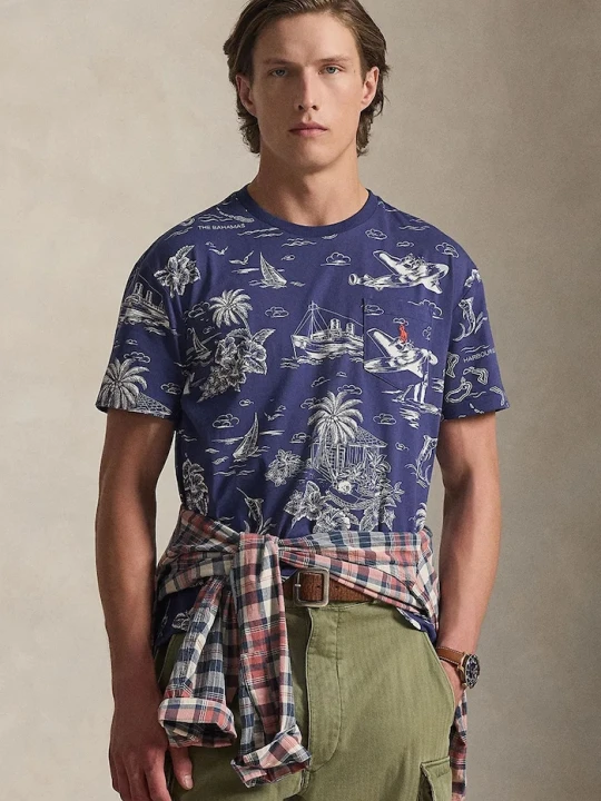 Zdjęcie produktu Polo Ralph Lauren t-shirt bawełniany granatowy