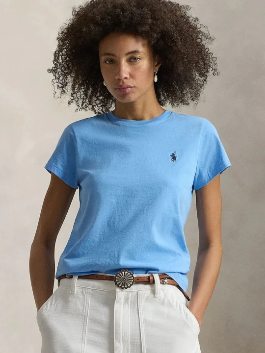 Zdjęcie produktu Polo Ralph Lauren t-shirt damski bawełniany niebieski