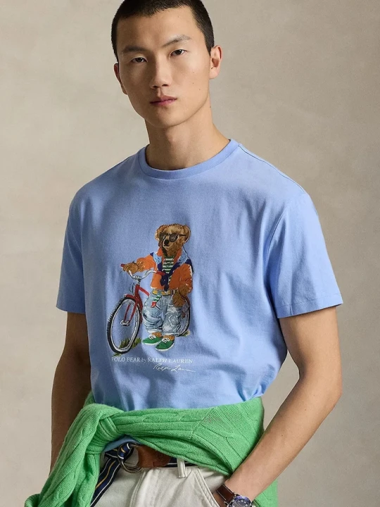 Zdjęcie produktu Polo Ralph Lauren t-shirt bawełniany niebieski