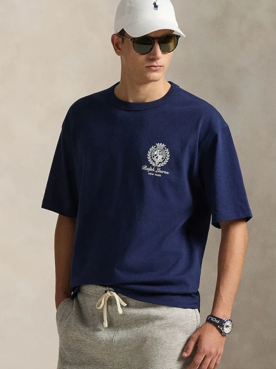 Zdjęcie produktu Polo Ralph Lauren t-shirt bawełniany granatowy