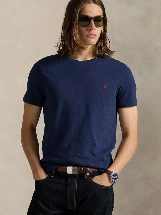 Zdjęcie produktu Polo Ralph Lauren T-shirt basic męski bawełniany granatowy