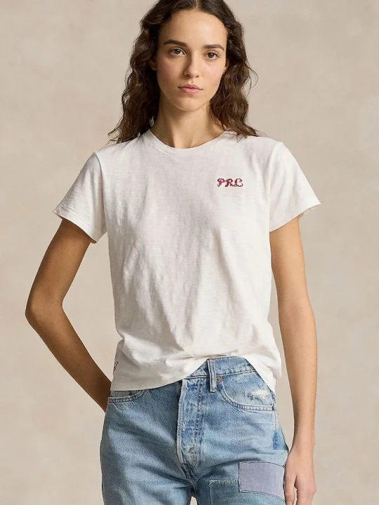 Zdjęcie produktu Polo Ralph Lauren t-shirt bawełniany beżowy