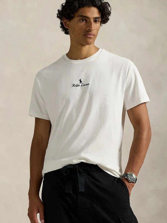 Zdjęcie produktu Polo Ralph Lauren t-shirt bawełniany beżowy