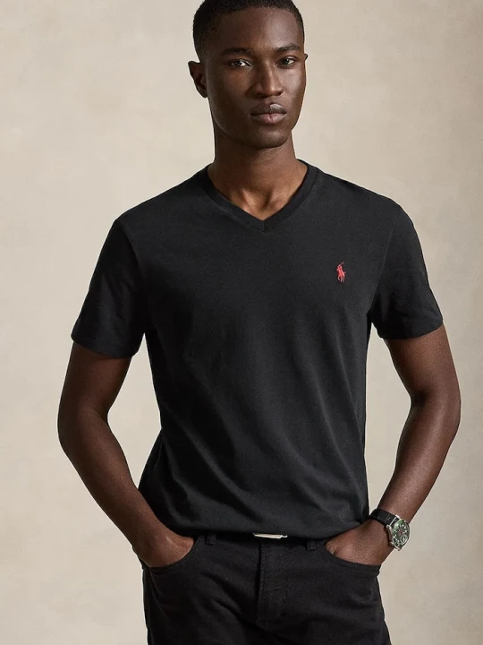Zdjęcie produktu Polo Ralph Lauren t-shirt bawełniany czarny