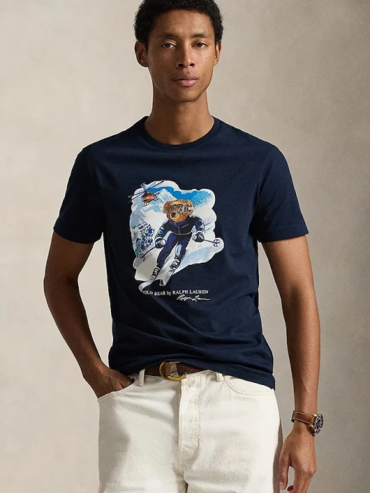 Zdjęcie produktu Polo Ralph Lauren t-shirt bawełniany granatowy