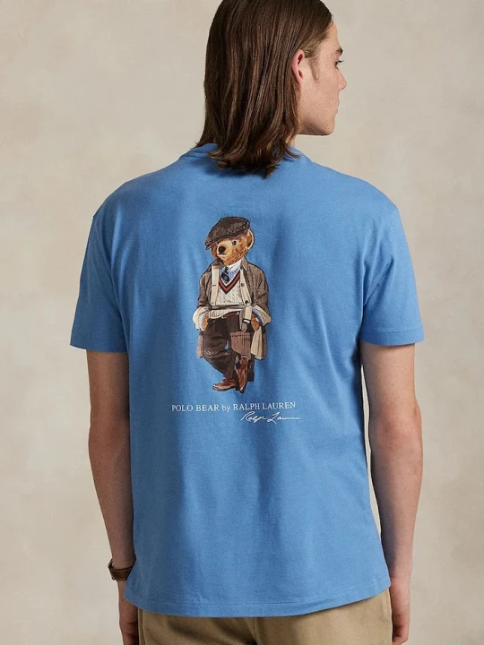 Zdjęcie produktu Polo Ralph Lauren t-shirt bawełniany niebieski
