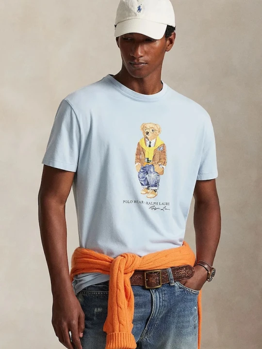 Zdjęcie produktu Polo Ralph Lauren t-shirt bawełniany niebieski