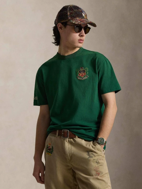 Zdjęcie produktu POLO RALPH LAUREN T-shirt | Classic fit butelkowa zieleń