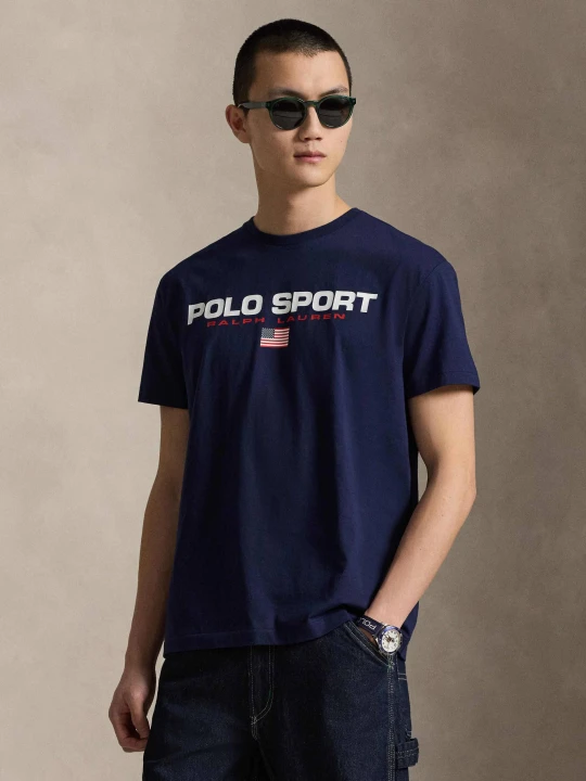 Zdjęcie produktu POLO RALPH LAUREN T-shirt | Classic fit granatowy