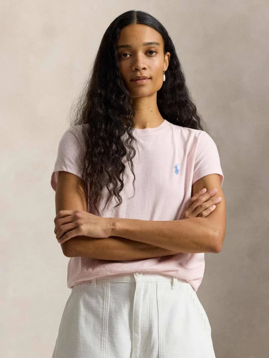 Zdjęcie produktu POLO RALPH LAUREN T-shirt | Classic fit pudrowy róż