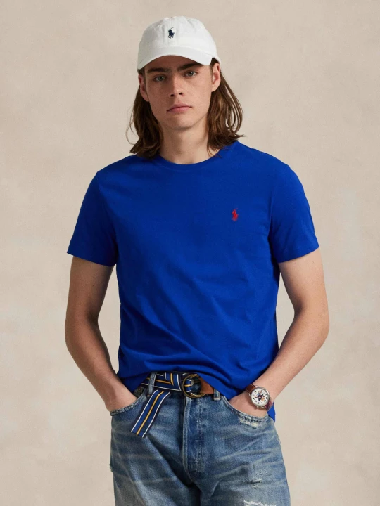 Zdjęcie produktu POLO RALPH LAUREN T-shirt | Custom slim fit chabrowy