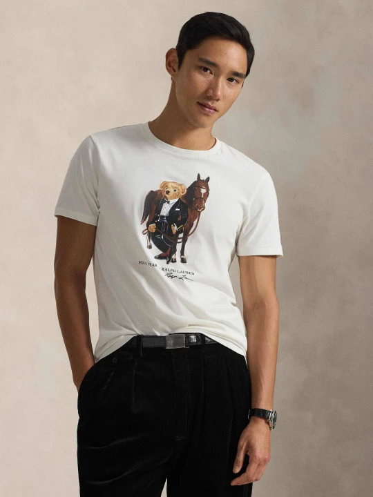 Zdjęcie produktu POLO RALPH LAUREN T-shirt | Custom slim fit biały
