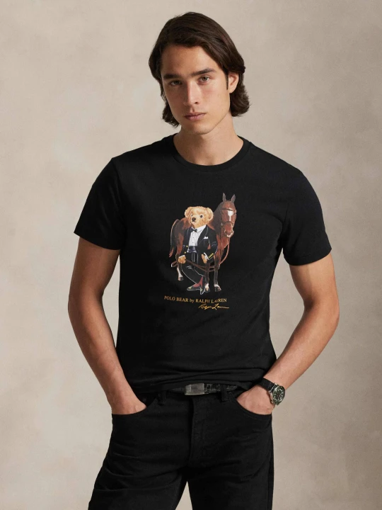 Zdjęcie produktu POLO RALPH LAUREN T-shirt | Custom slim fit czarny