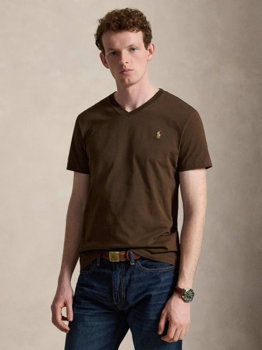 Zdjęcie produktu POLO RALPH LAUREN T-shirt | Custom slim fit brązowy