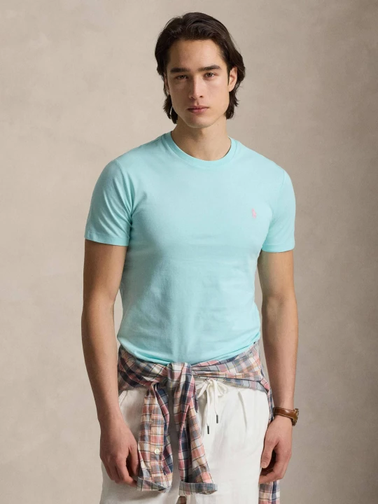 Zdjęcie produktu POLO RALPH LAUREN T-shirt | Custom slim fit błękitny