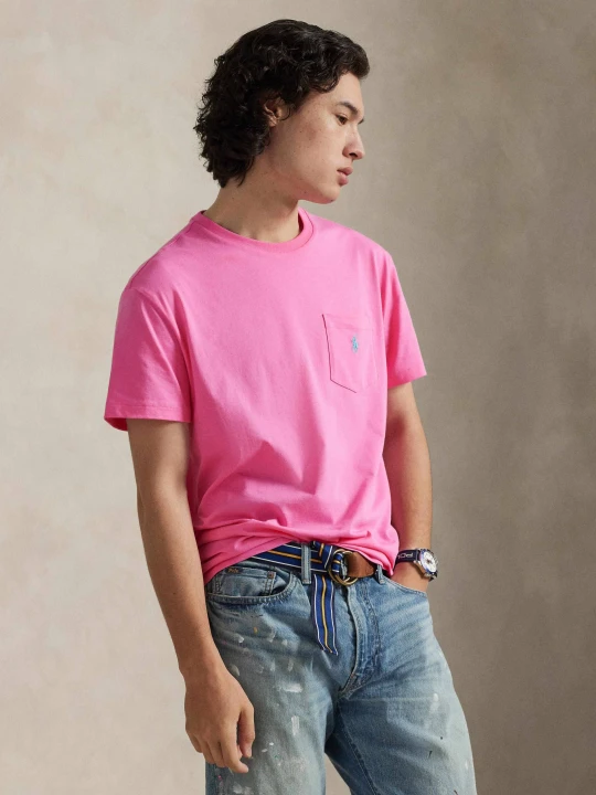 Zdjęcie produktu POLO RALPH LAUREN T-shirt | Custom slim fit różowy