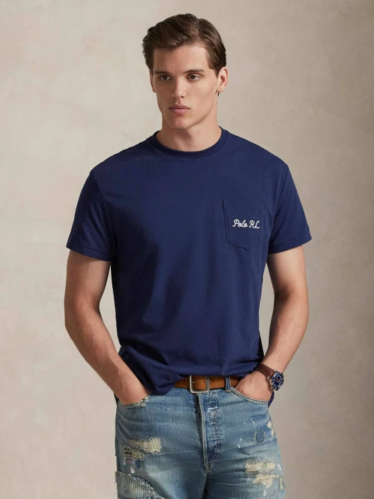 Zdjęcie produktu POLO RALPH LAUREN T-shirt | Custom slim fit granatowy