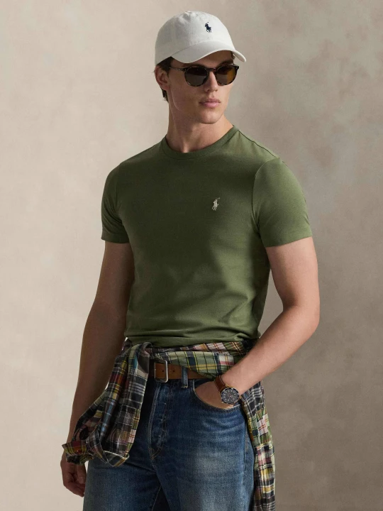 Zdjęcie produktu POLO RALPH LAUREN T-shirt | Custom slim fit oliwkowy
