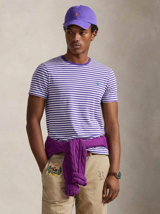 Zdjęcie produktu POLO RALPH LAUREN T-shirt | Custom slim fit fioletowy