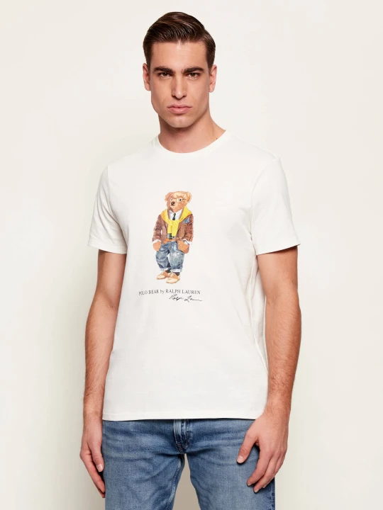 Zdjęcie produktu POLO RALPH LAUREN T-shirt | Custom slim fit ecru