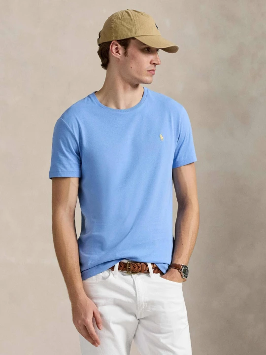 Zdjęcie produktu POLO RALPH LAUREN T-shirt | Custom slim fit błękitny
