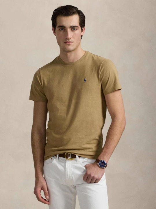 Zdjęcie produktu POLO RALPH LAUREN T-shirt | Custom slim fit beżowy