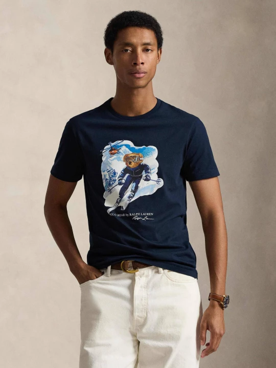 Zdjęcie produktu POLO RALPH LAUREN T-shirt | Custom slim fit granatowy