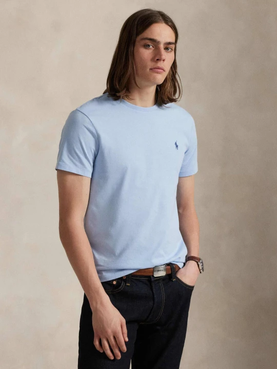 Zdjęcie produktu POLO RALPH LAUREN T-shirt | Custom slim fit błękitny