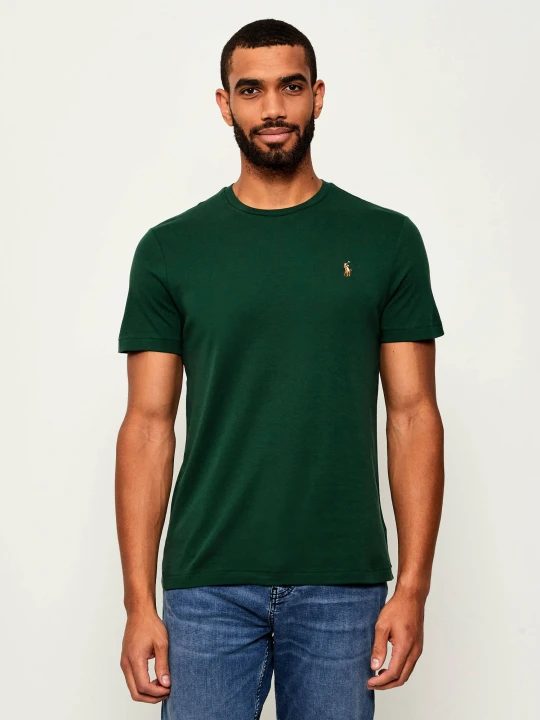 Zdjęcie produktu POLO RALPH LAUREN T-shirt | Custom slim fit butelkowa zieleń