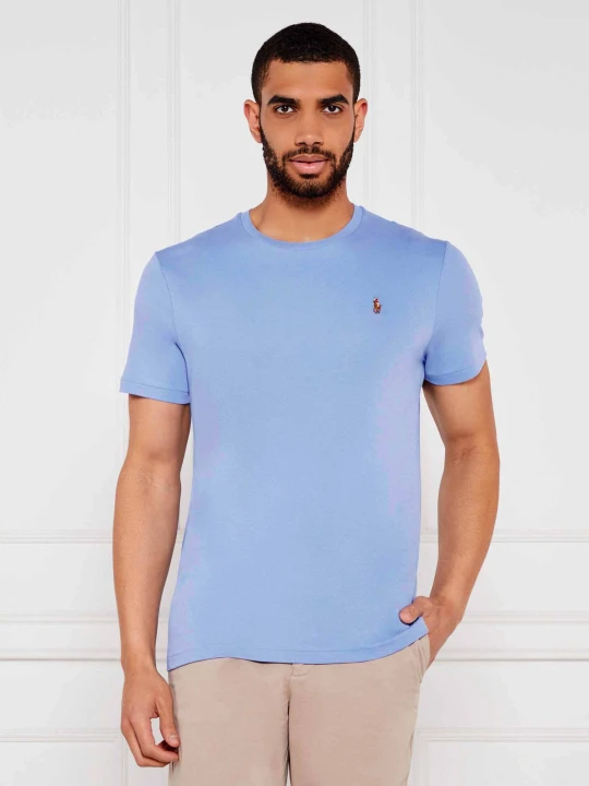 Zdjęcie produktu POLO RALPH LAUREN T-shirt | Custom slim fit błękitny