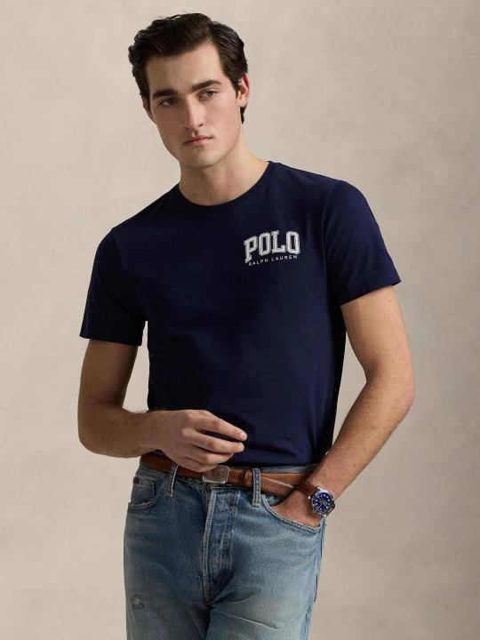 Zdjęcie produktu POLO RALPH LAUREN T-shirt | Custom slim fit granatowy