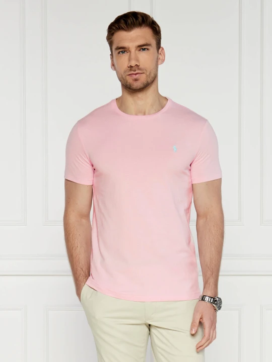 Zdjęcie produktu POLO RALPH LAUREN T-shirt | Custom slim fit pudrowy róż