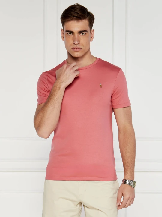 Zdjęcie produktu POLO RALPH LAUREN T-shirt | Custom slim fit łososiowy