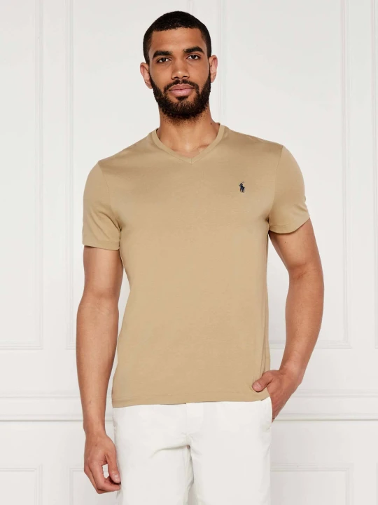 Zdjęcie produktu POLO RALPH LAUREN T-shirt | Custom slim fit beżowy