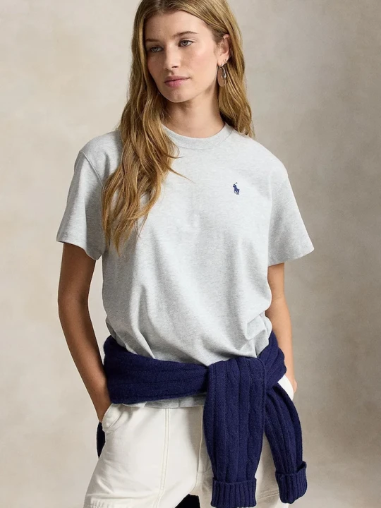Zdjęcie produktu Polo Ralph Lauren T-shirt damski bawełniany szary