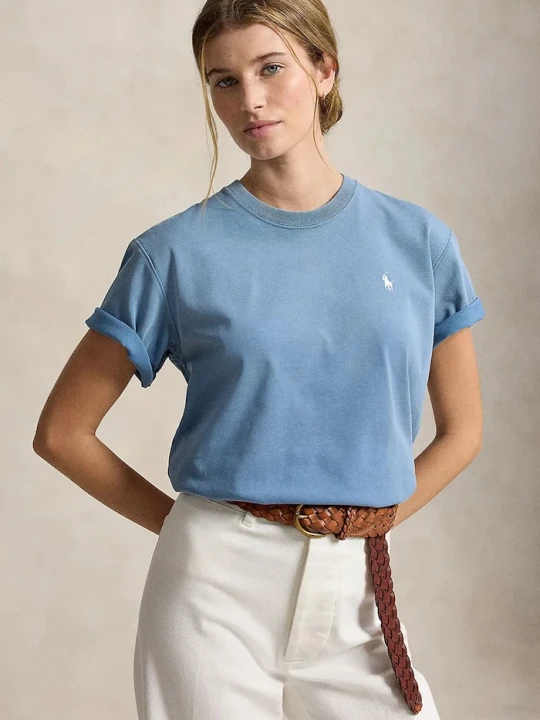 Zdjęcie produktu Polo Ralph Lauren T-shirt damski bawełniany niebieski