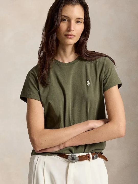 Zdjęcie produktu Polo Ralph Lauren T-shirt damski bawełniany zielony