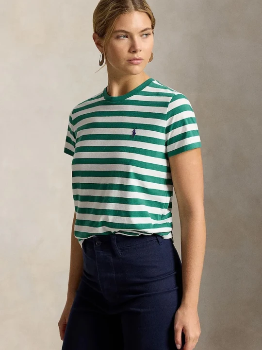 Zdjęcie produktu Polo Ralph Lauren T-shirt damski bawełniany zielony