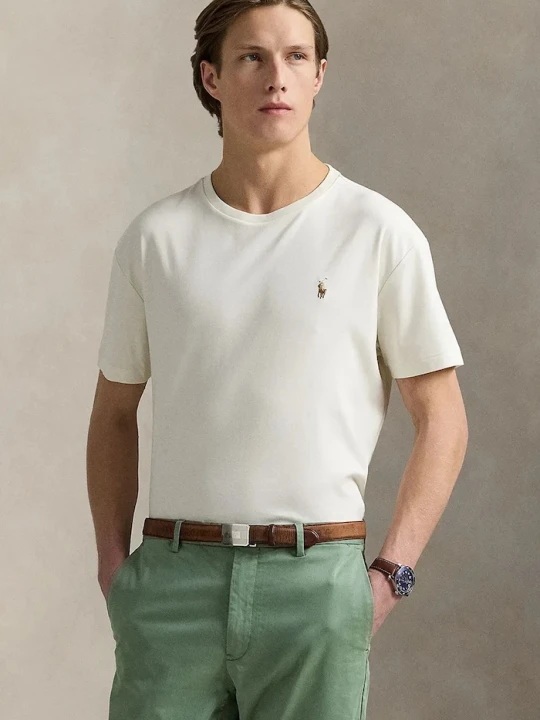 Zdjęcie produktu Polo Ralph Lauren T-shirt męski bawełniany biały