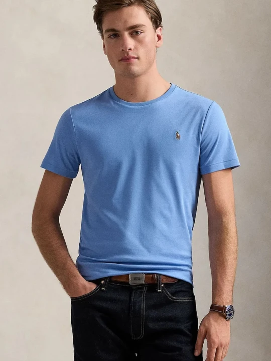 Zdjęcie produktu Polo Ralph Lauren T-shirt męski bawełniany niebieski