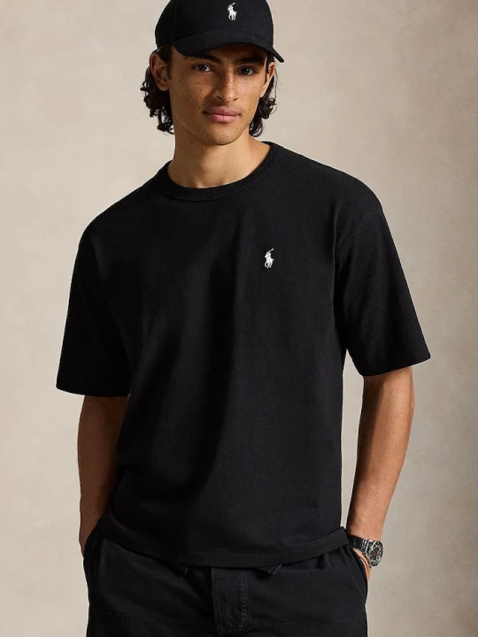 Zdjęcie produktu Polo Ralph Lauren T-shirt oversize męski bawełniany czarny