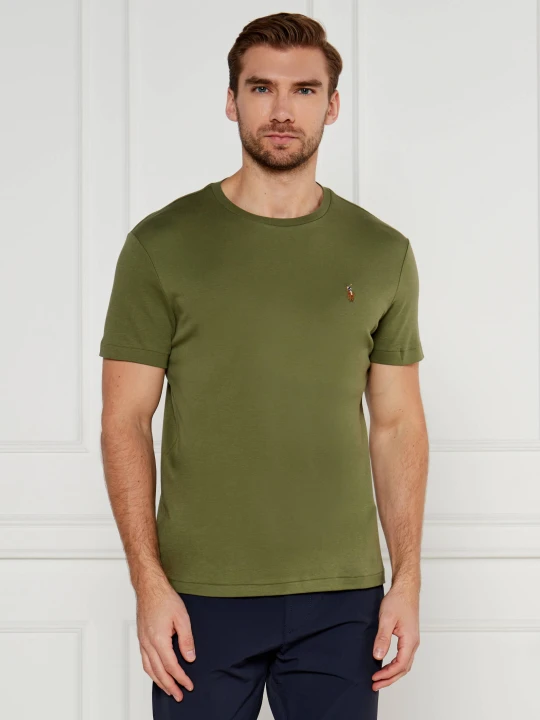 Zdjęcie produktu POLO RALPH LAUREN T-shirt PIMA | Custom slim fit khaki