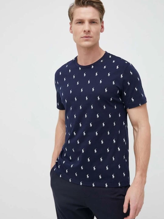 Zdjęcie produktu Polo Ralph Lauren t-shirt piżamowy bawełniany granatowy