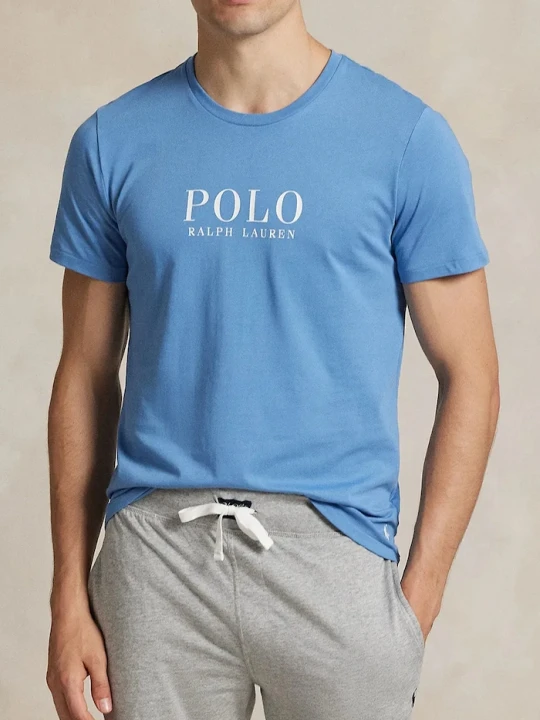 Zdjęcie produktu Polo Ralph Lauren t-shirt piżamowy bawełniany niebieski
