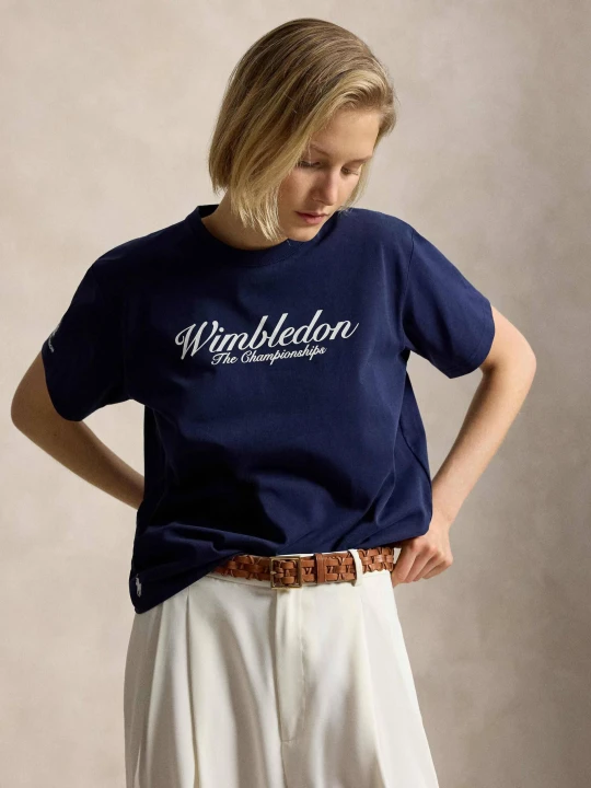 Zdjęcie produktu POLO RALPH LAUREN T-shirt | Polo Ralph Lauren x Wimbledon | Regular Fit granatowy