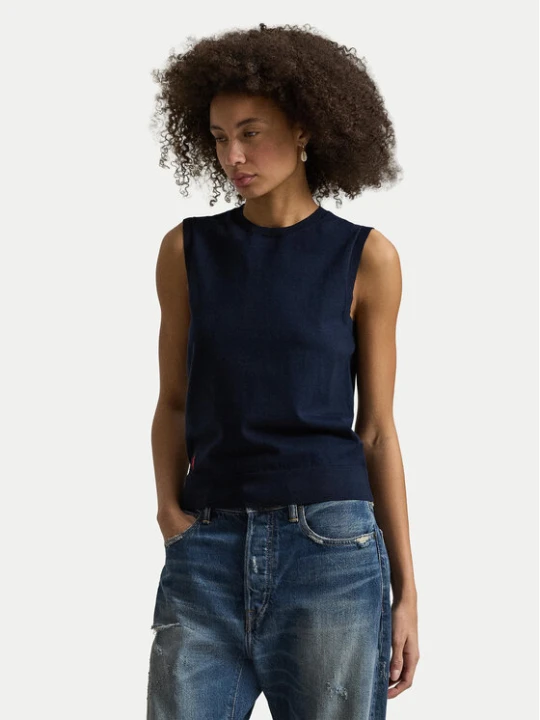 Zdjęcie produktu Polo Ralph Lauren Top 211972111500 Granatowy Regular Fit