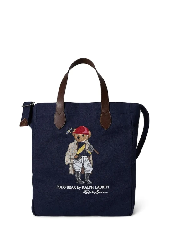 Zdjęcie produktu Polo Ralph Lauren torba materiałowa męska bawełniana granatowy